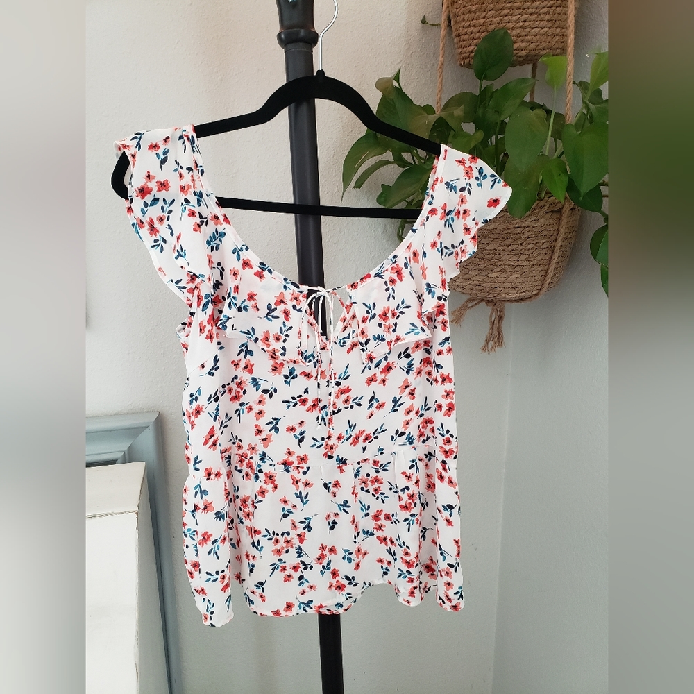 Cute Floral Blouse SZ S - Picture 3 of 3